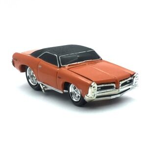 The Original Muscle Machines 1966 66 Pontiac GTO Orange Car Die Cast 1/64 Loose